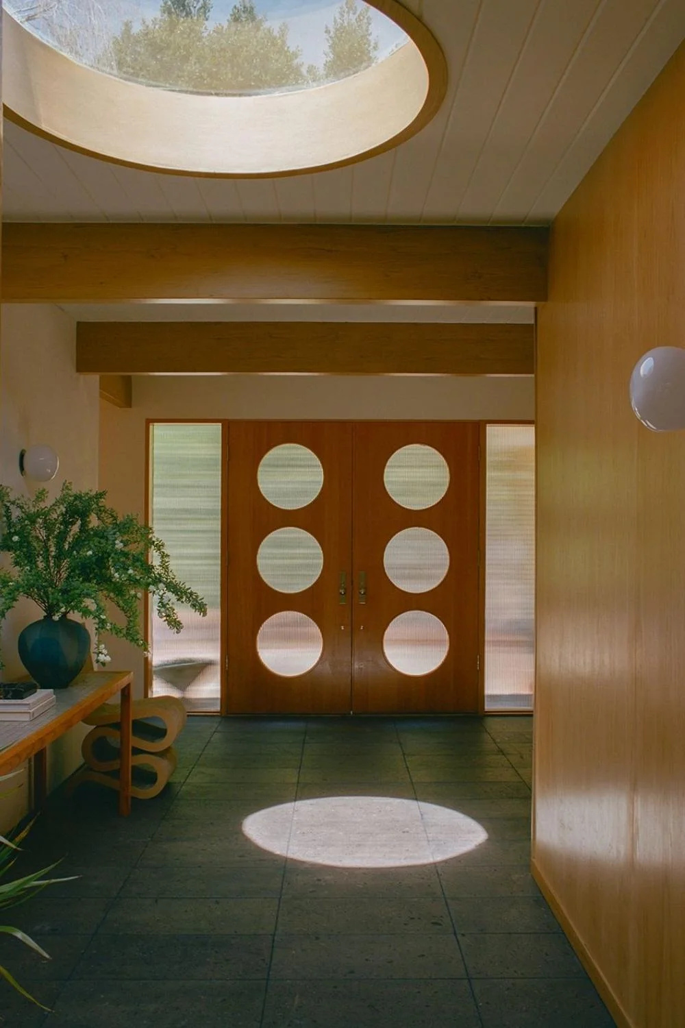 Entryway Decor Ideas Overhead Skylight