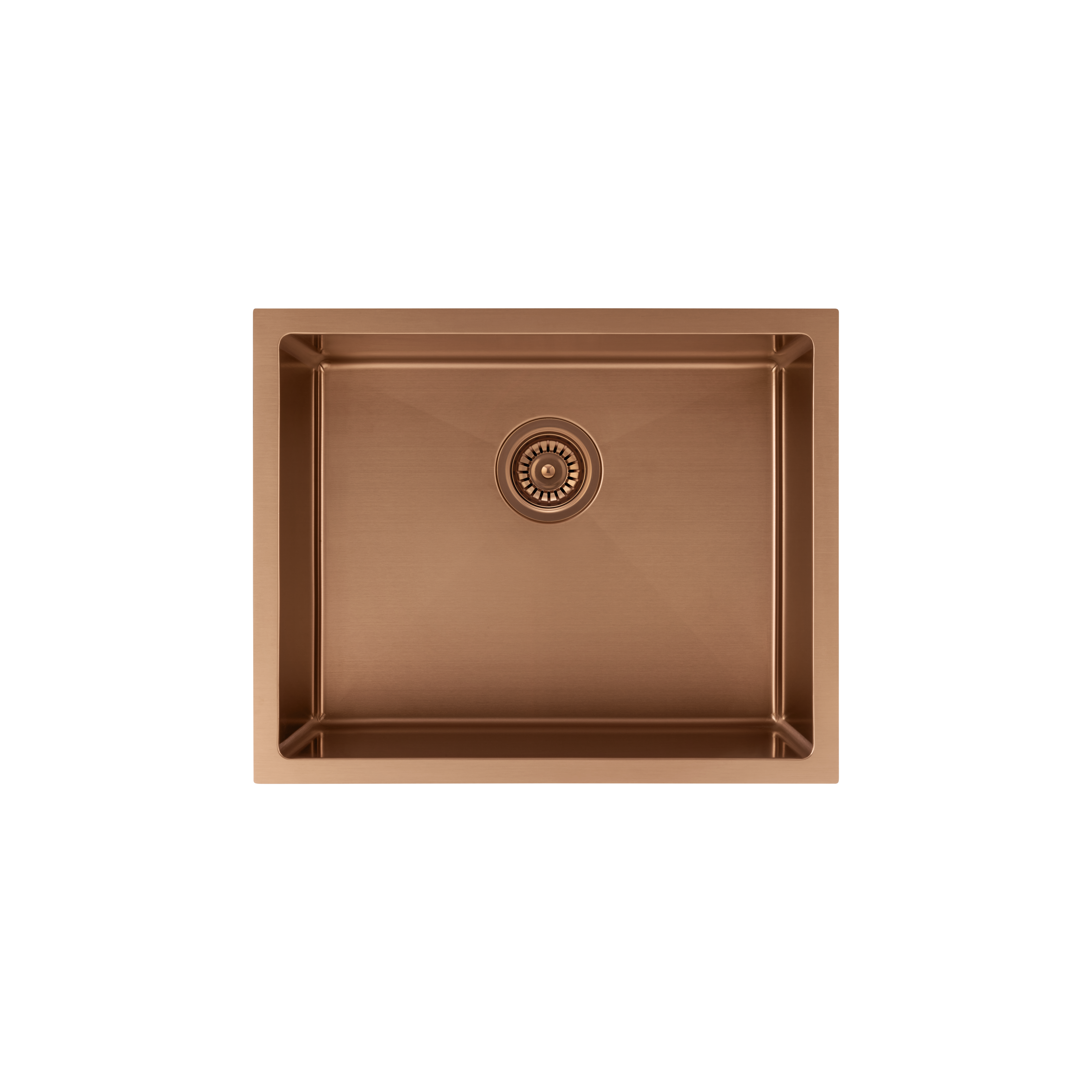 Seba Single Kitchen Sink 550mm - Brushed Copper