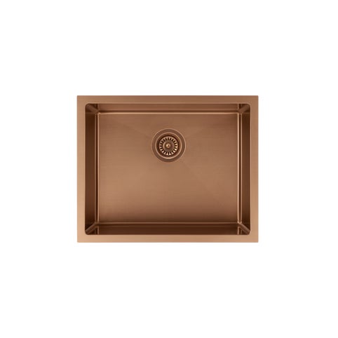 Seba Single Kitchen Sink 550mm - Brushed Copper