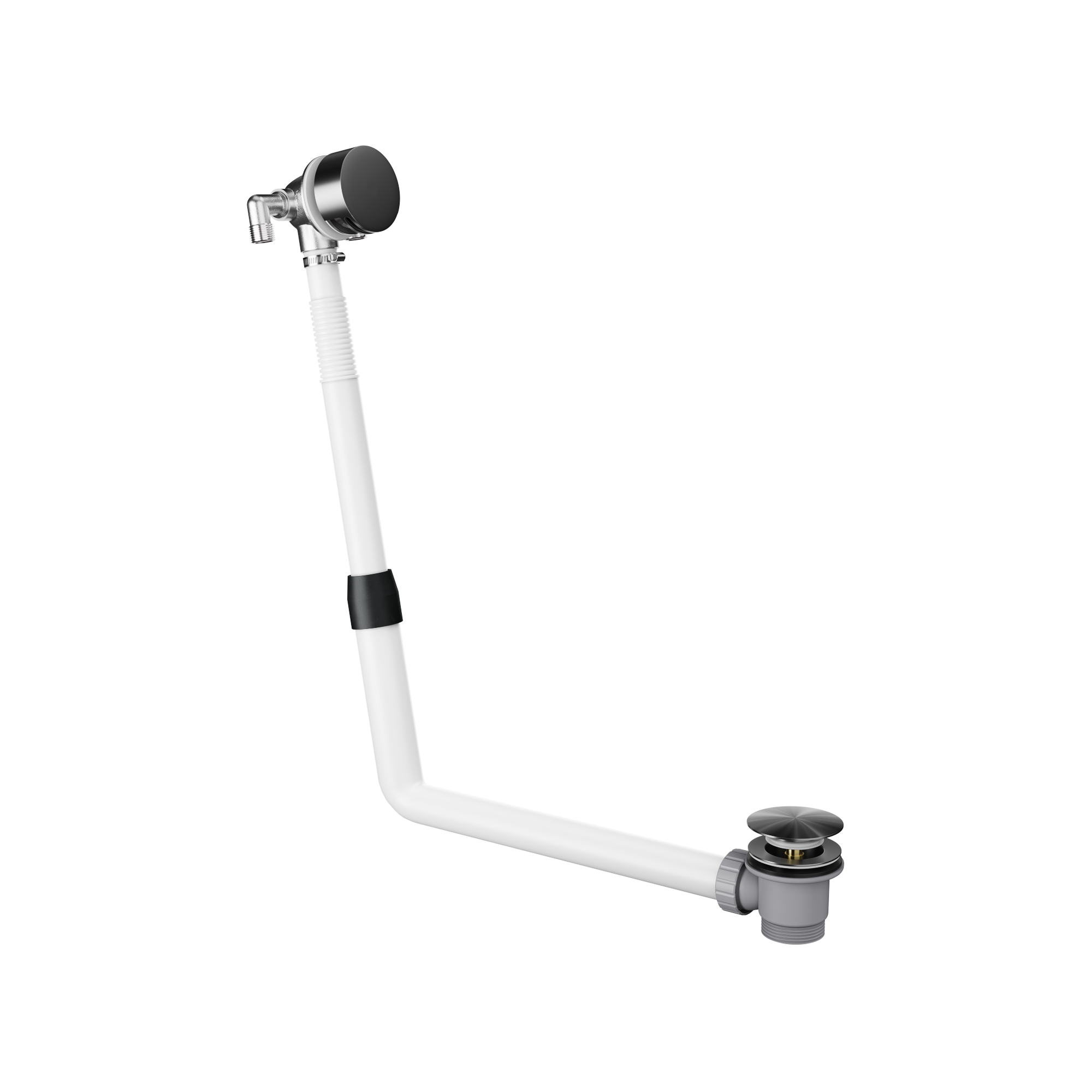 Bath Filler with Integrated Waste and Overflow - Brushed Gunmetal