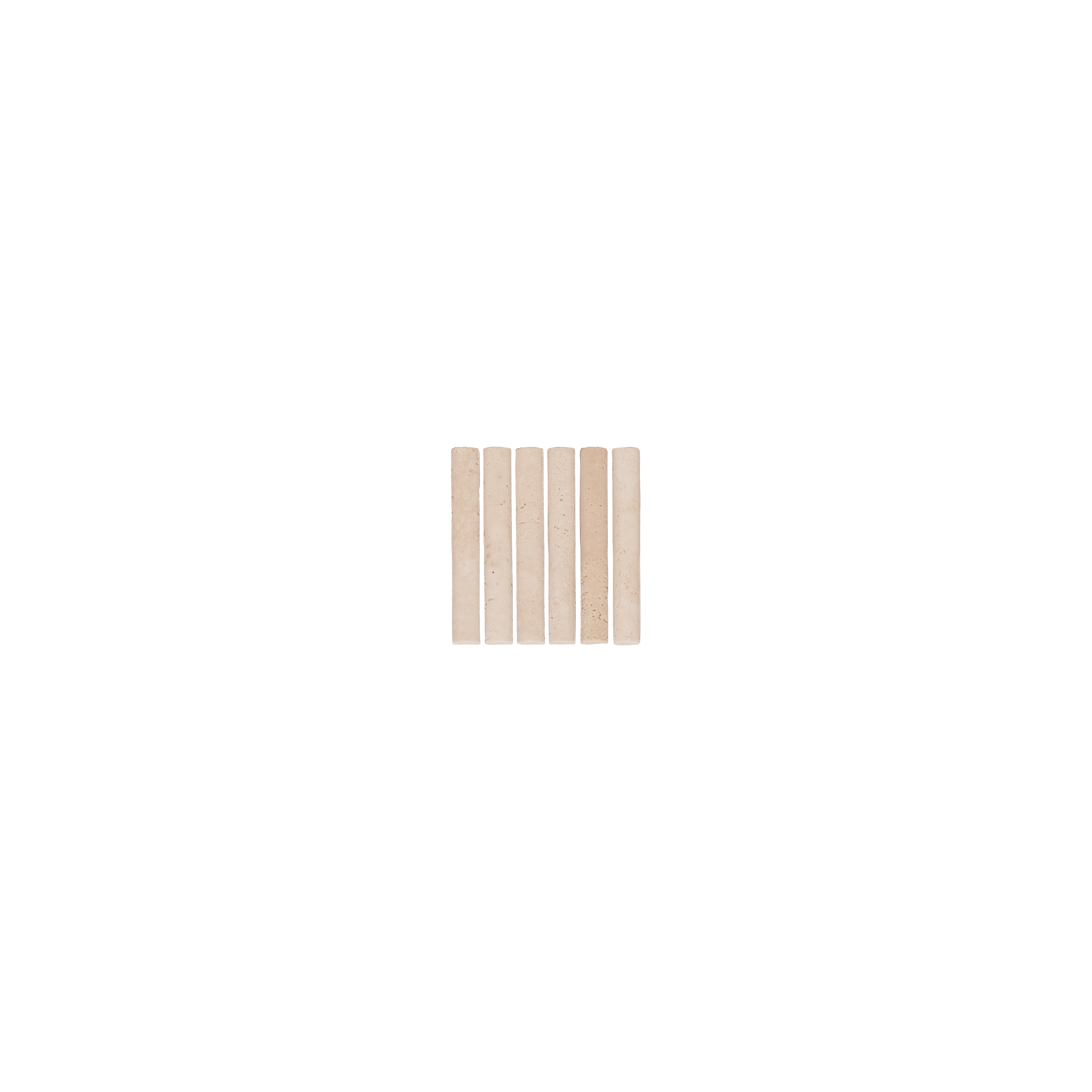 Ravenna Travertine Rounded Finger Mosaic Tile (Sample)