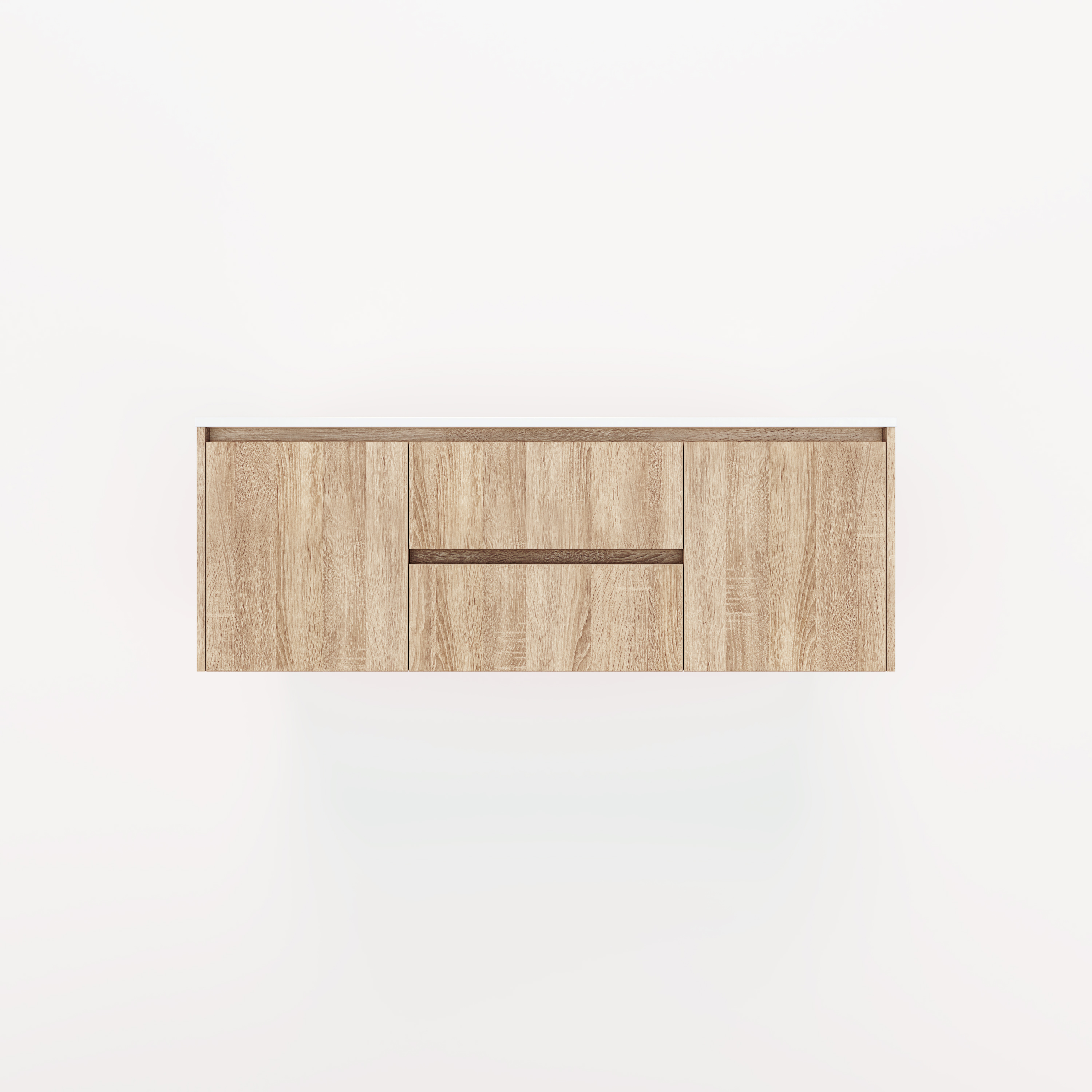 Archer 2-Door with Centre Drawers 1428mm - White Ash Oak