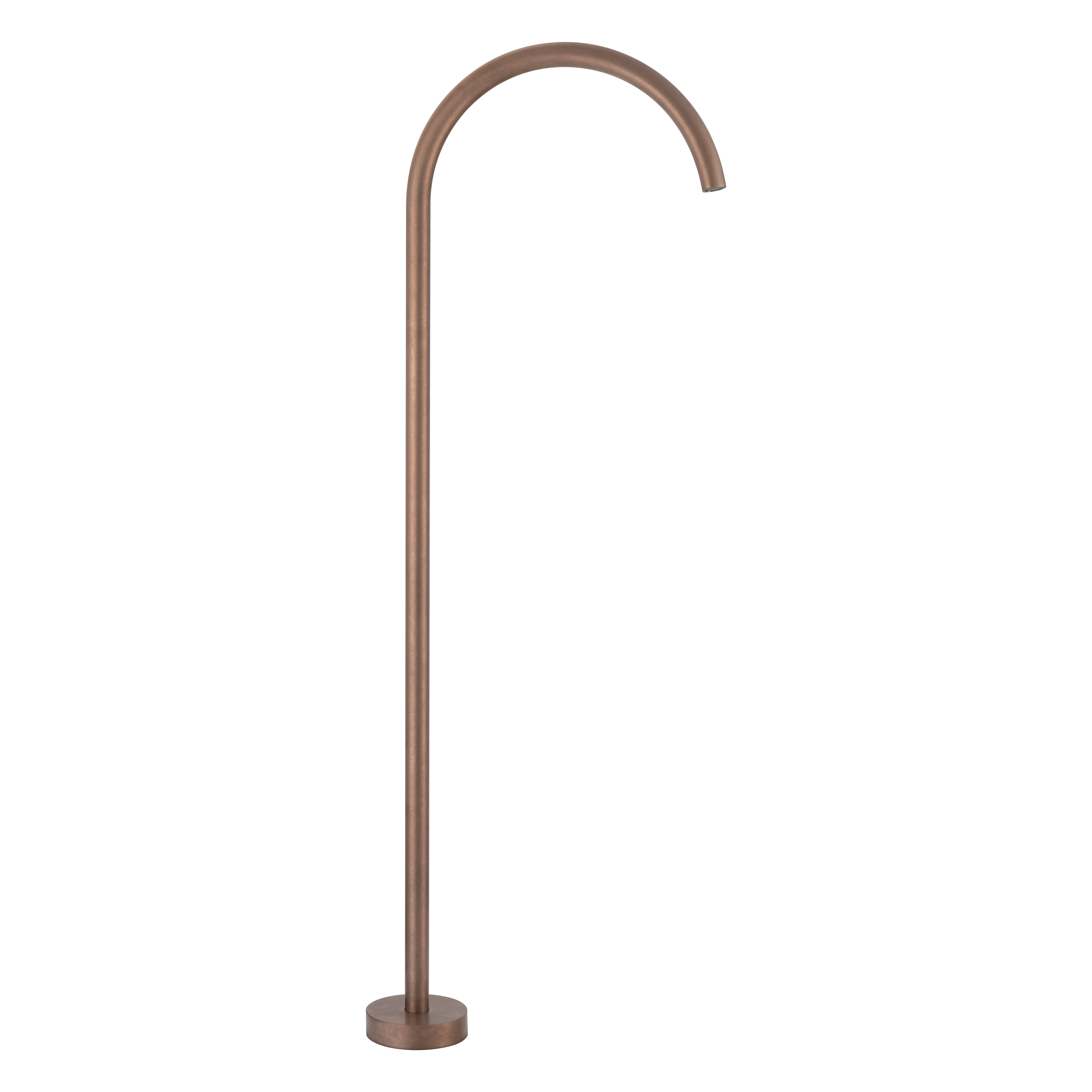 19392-Sola-Floor-Mounted-Bath-Filler Front Antique-Bronze