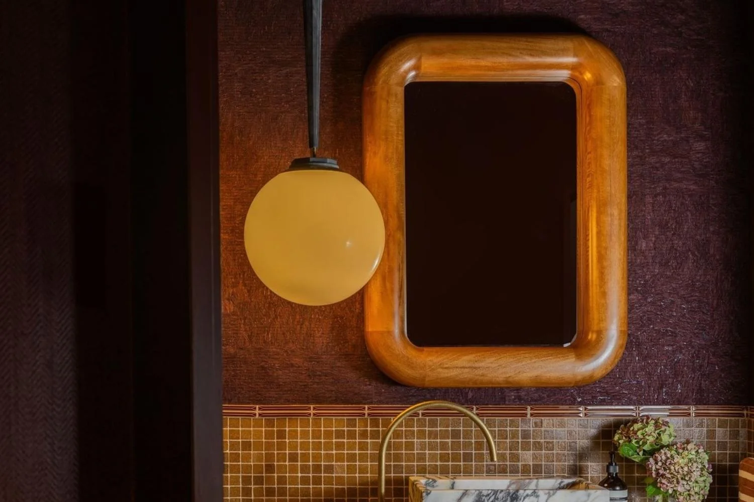 Bathroom Lighting Ideas Warm Toned Lighting Pendant