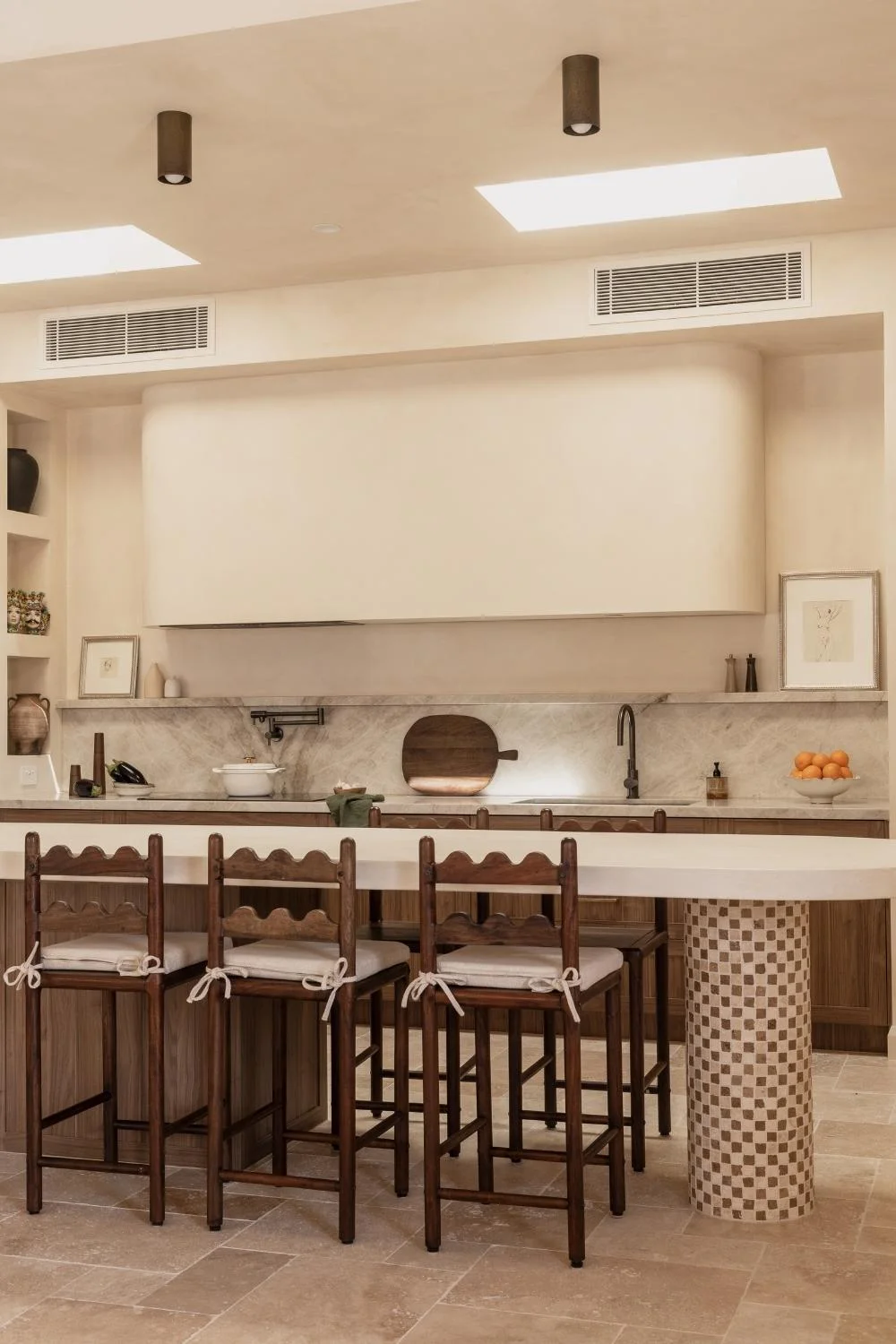 Casa Franc Modern Medeterranian Home Organic Kitchen