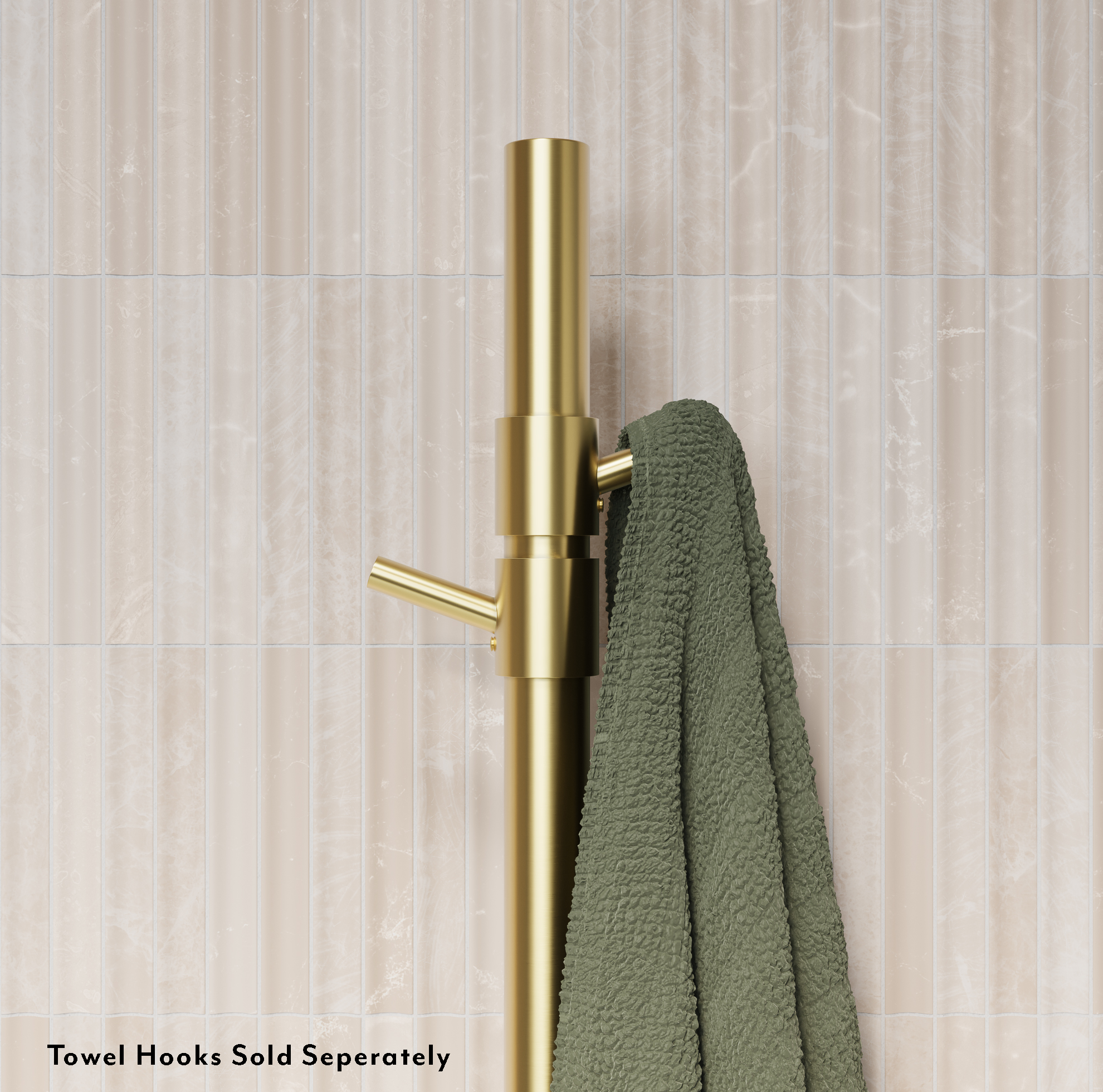 ModiAdjHeatedTowelRail Final View03 HooksClosup BB Disclaimer
