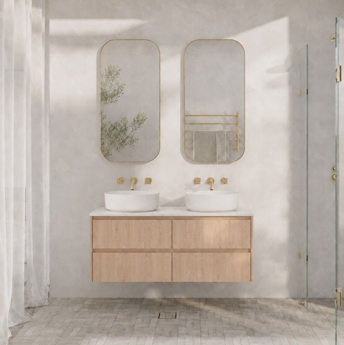 Addison Double 1164mm Pure Oak-2560x3200