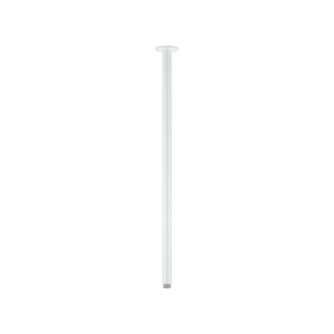 Shower Dropper Extended Round 600mm - White