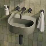 Nelios Concrete Wall Hung Basin - In Setting SAGE MB