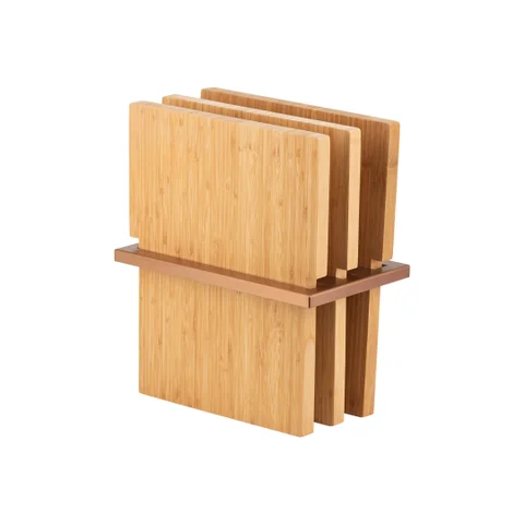 3 Piece Chopping Board Set -  Entertainer Series -  Brushed Copper