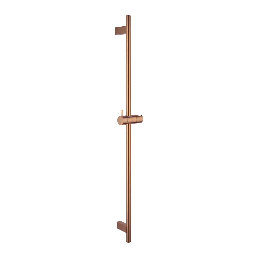 Elysian Shower Rail - Brushed Copper