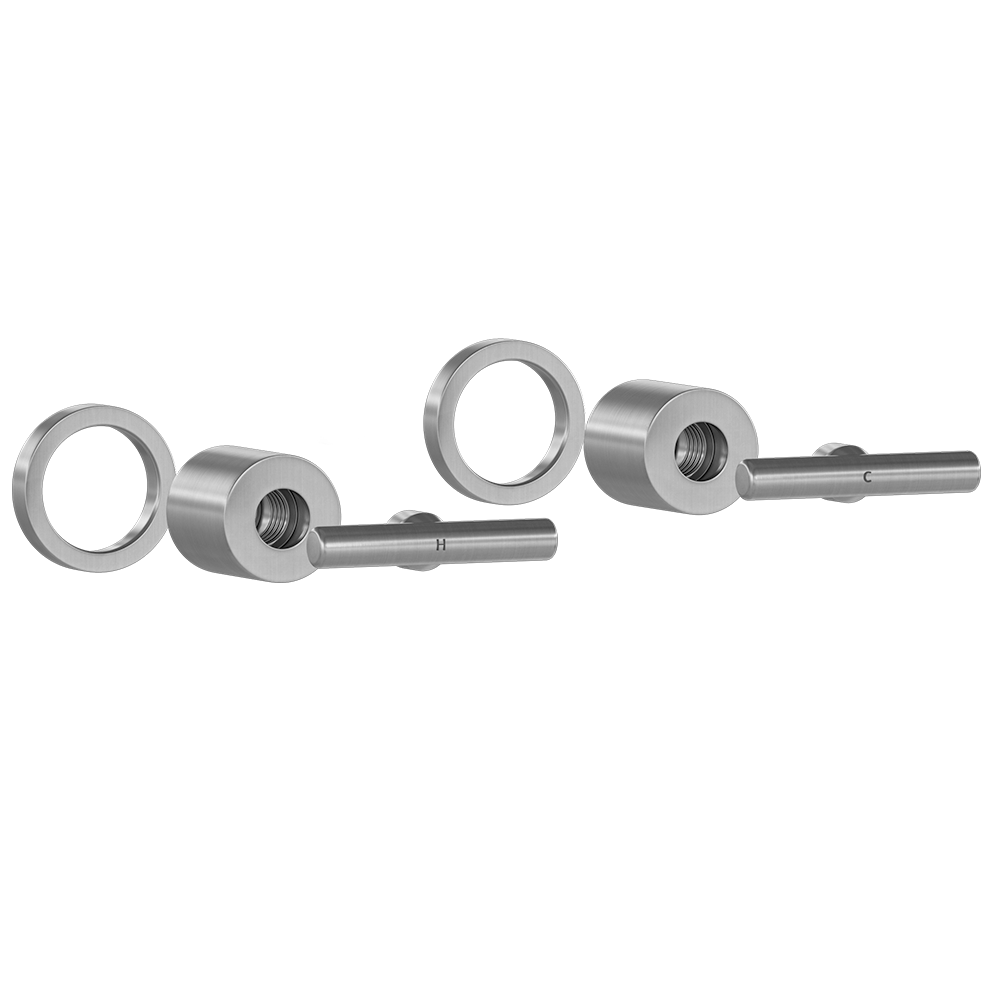 Barre Assembly Handle Kit - Brushed Nickel