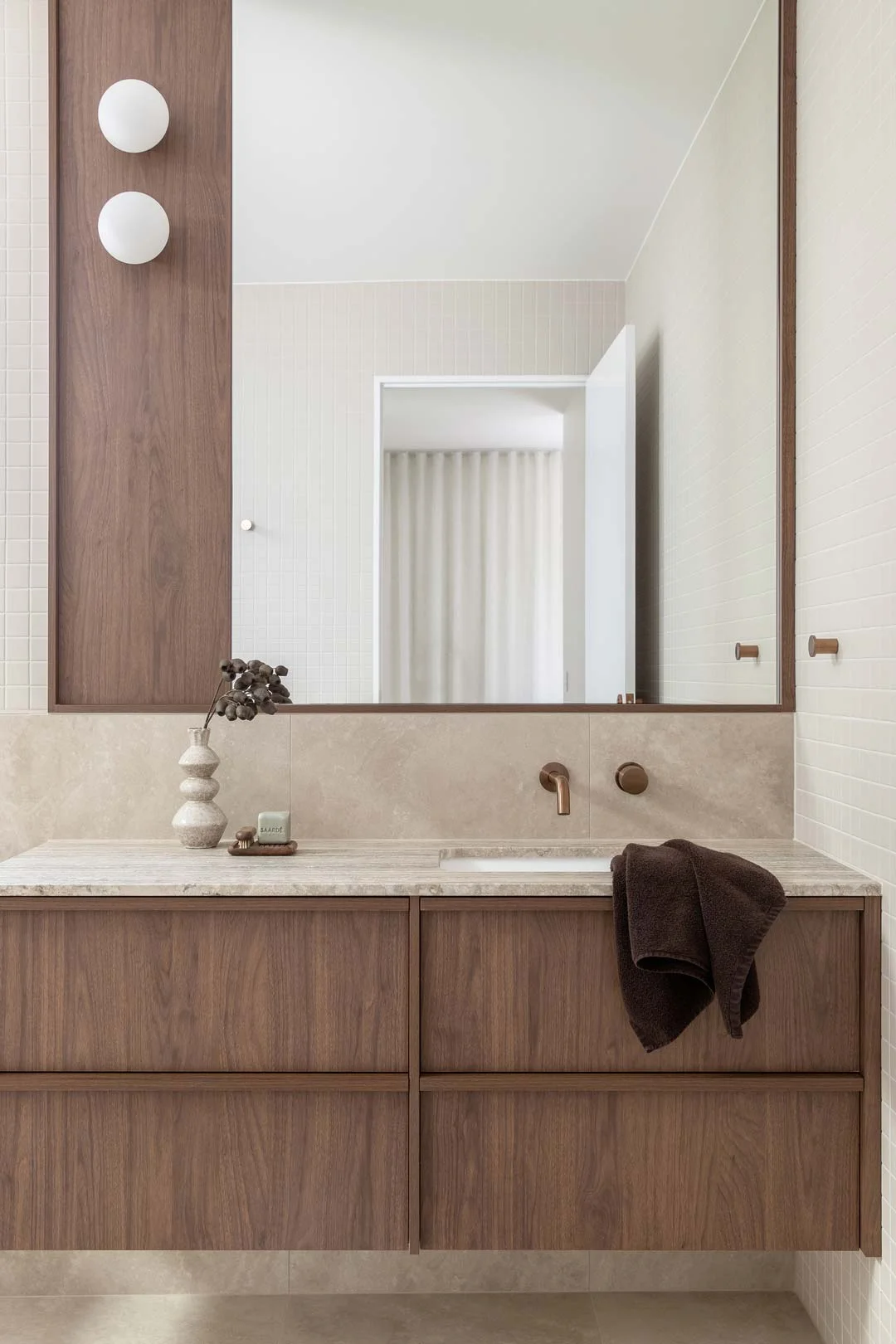 A-simple-and-organised-walnut-vanity-with-minimal-practical-styling