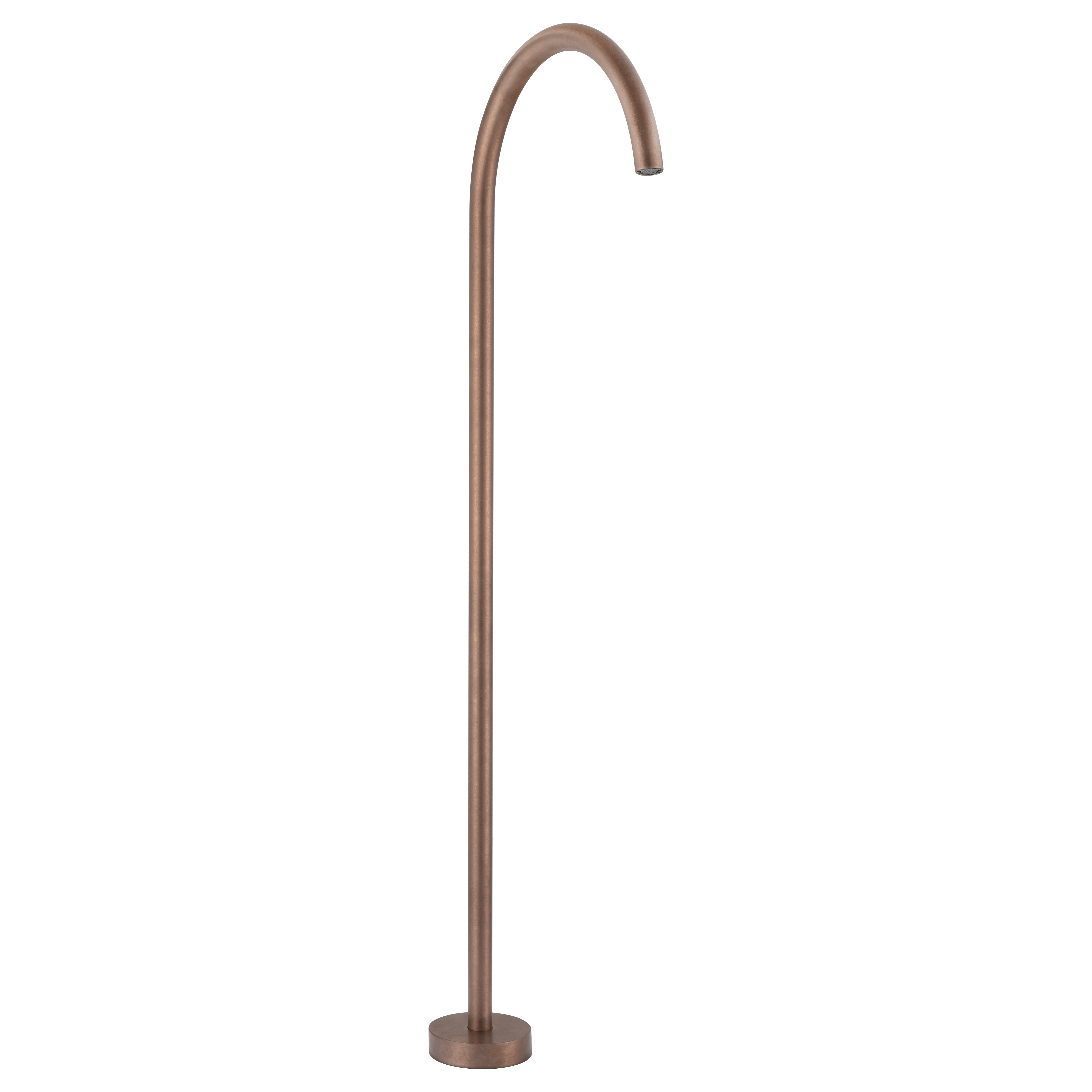 Sola Floor Mounted Bath Filler - Antique Bronze
