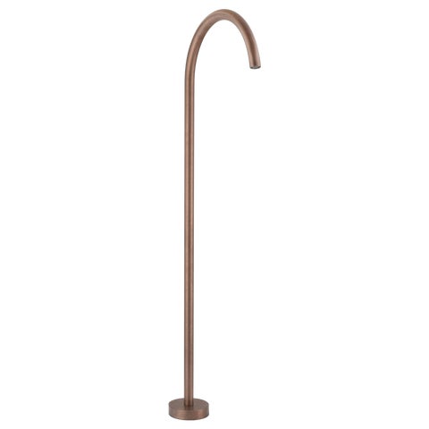 Sola Floor Mounted Bath Filler - Antique Bronze