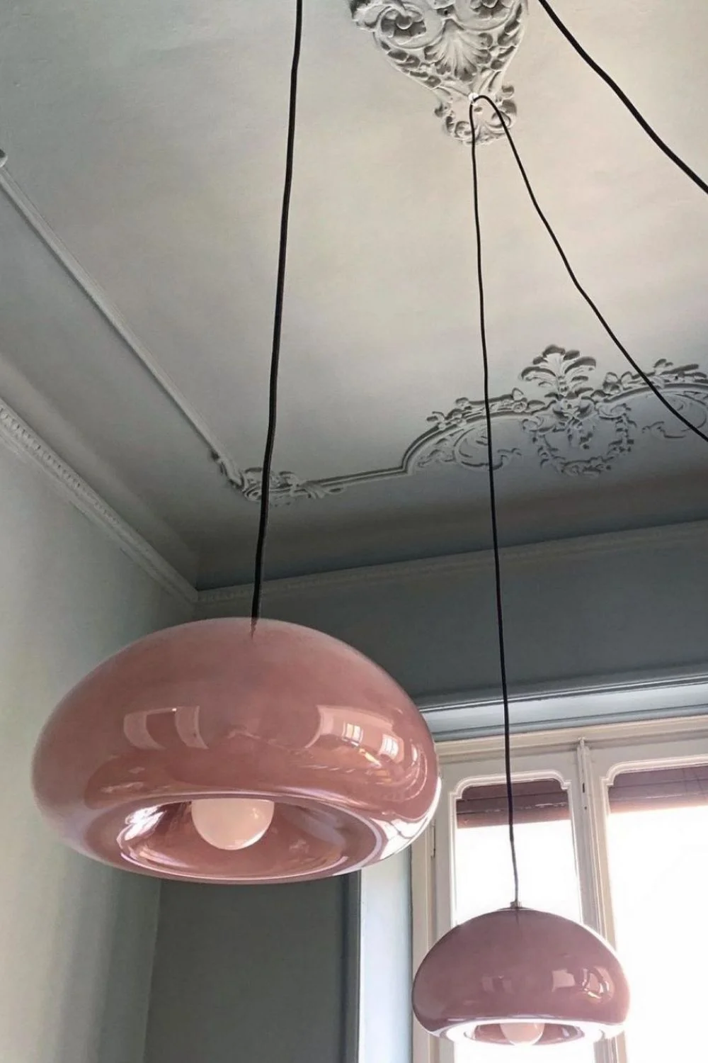 Trend Lighting Curved Smooth Glass Pendant 