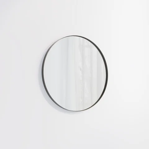 Round Mirror 600mm - Antique Slate