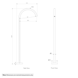 Sola Floor Mounted Bath Filler SPEC