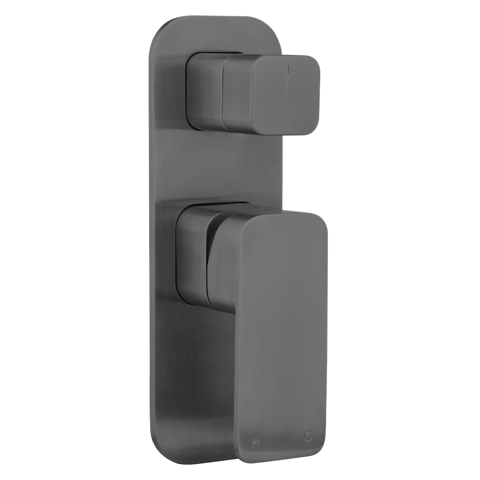 Nesso Top Shower Diverter - Brushed Gunmetal