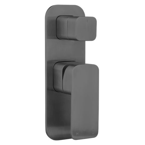 Nesso Shower Top Diverter - Brushed Gunmetal