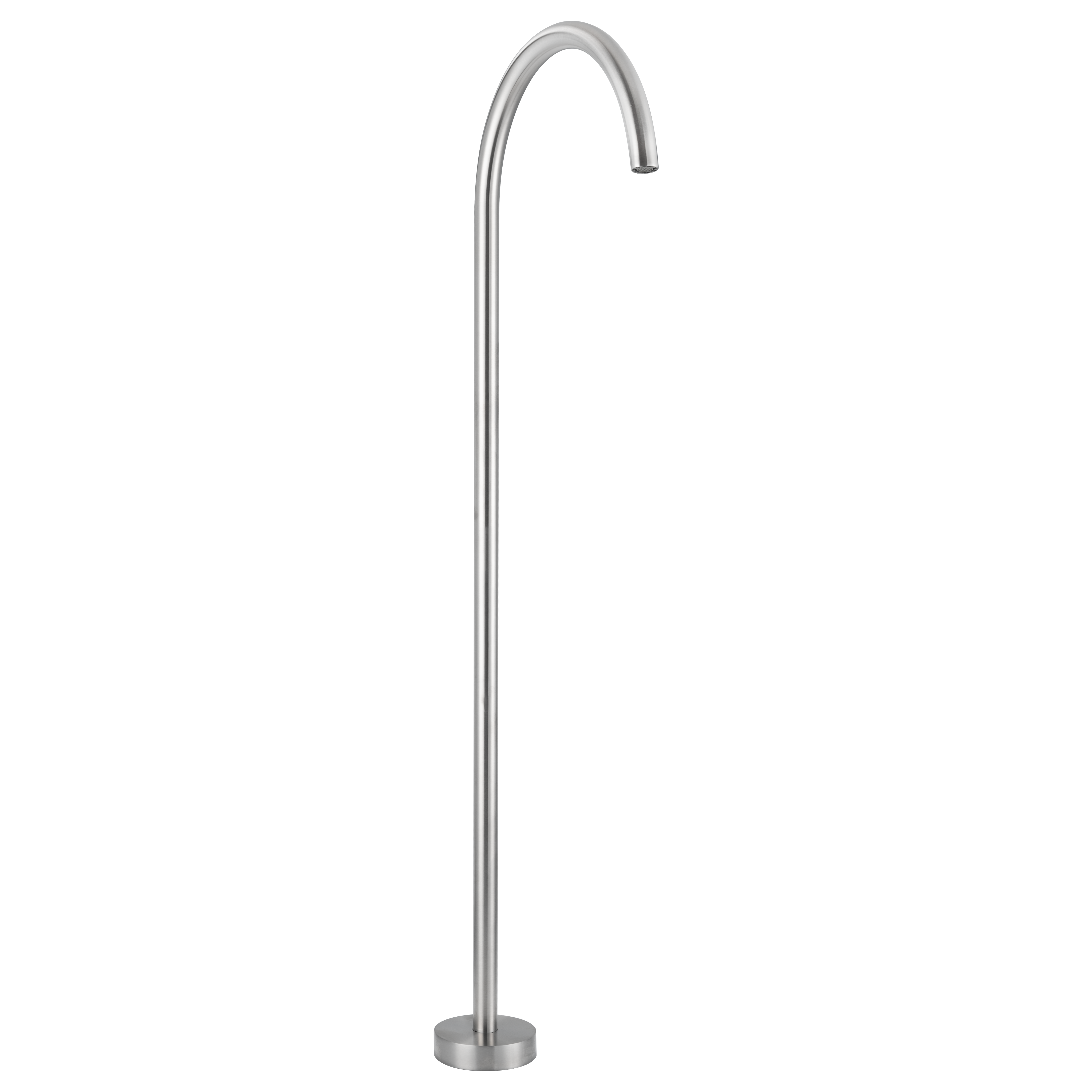 Sola Floor Mounted Bath Filler - Stainless Steel