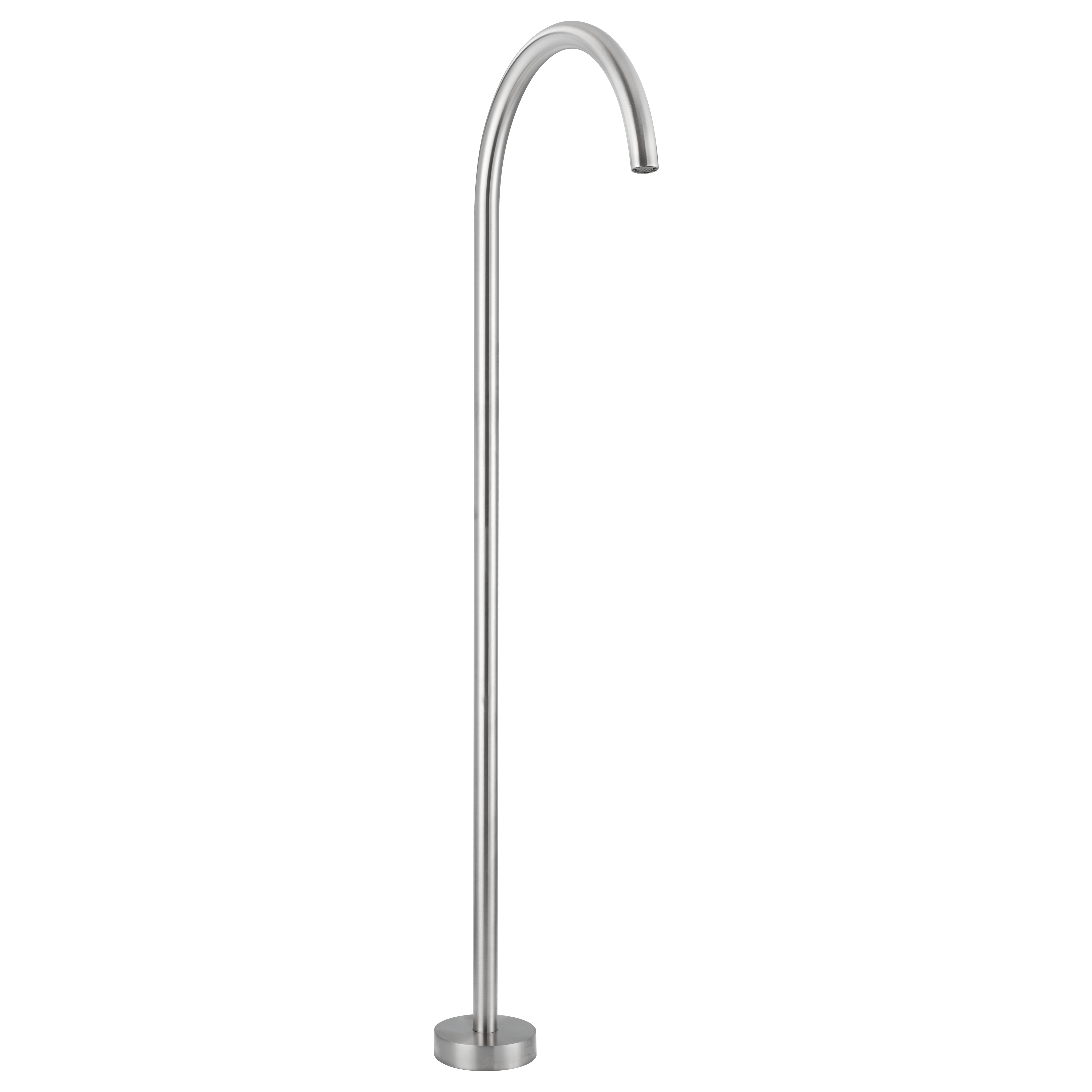 19390-Sola-Floor-Mounted-Bath-Filler Side Stainless-Steel