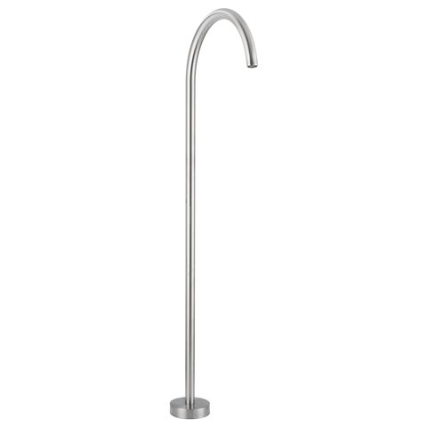 Sola Floor Mounted Bath Filler - Stainless Steel