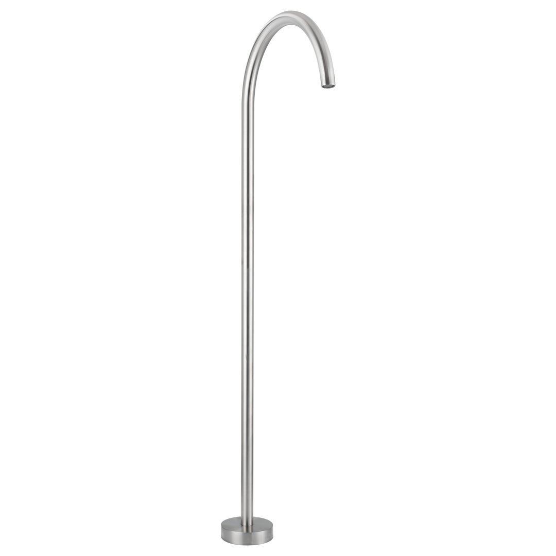 Sola Floor Mounted Bath Filler - Stainless Steel