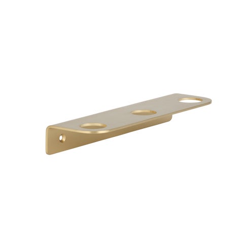 Lira Soap Bottle Holder - Triple - Brushed Brass