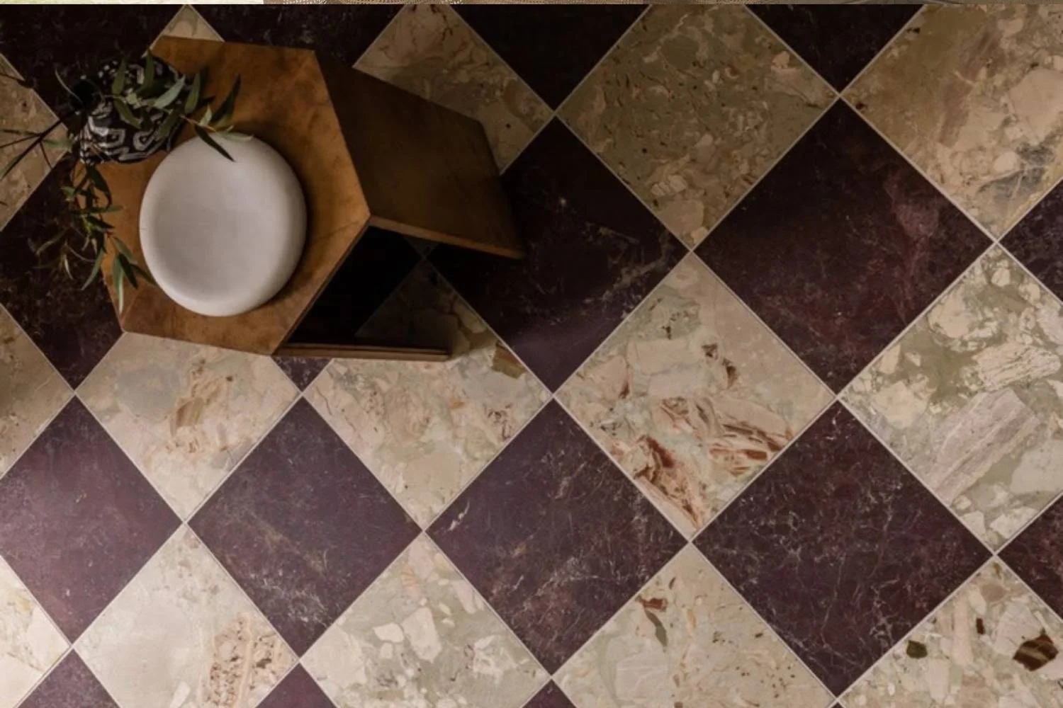 Natural Stone Interior Design Checkboard