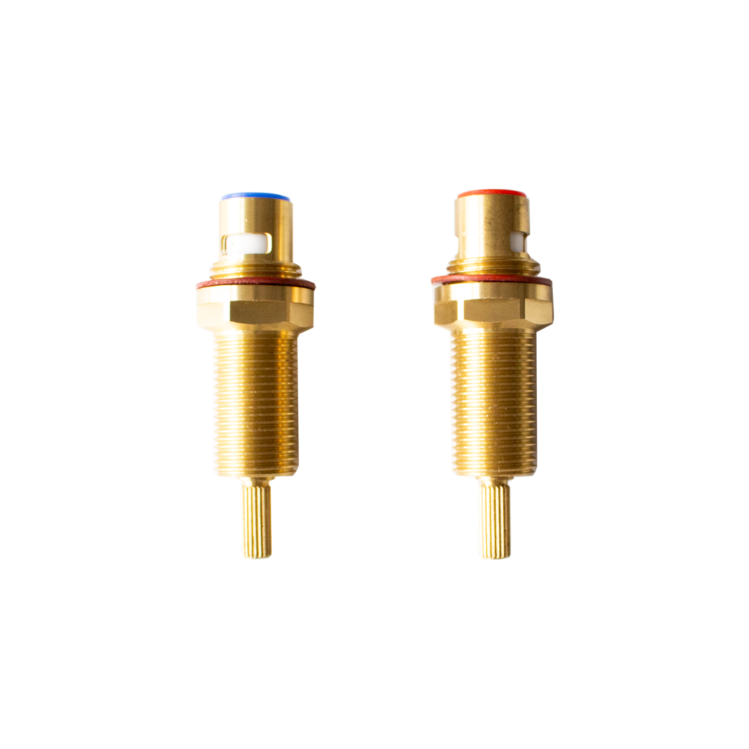 In-Wall - Assembly Taps - Spindle Extended Set 20mm (H&C) (Solid Brass)