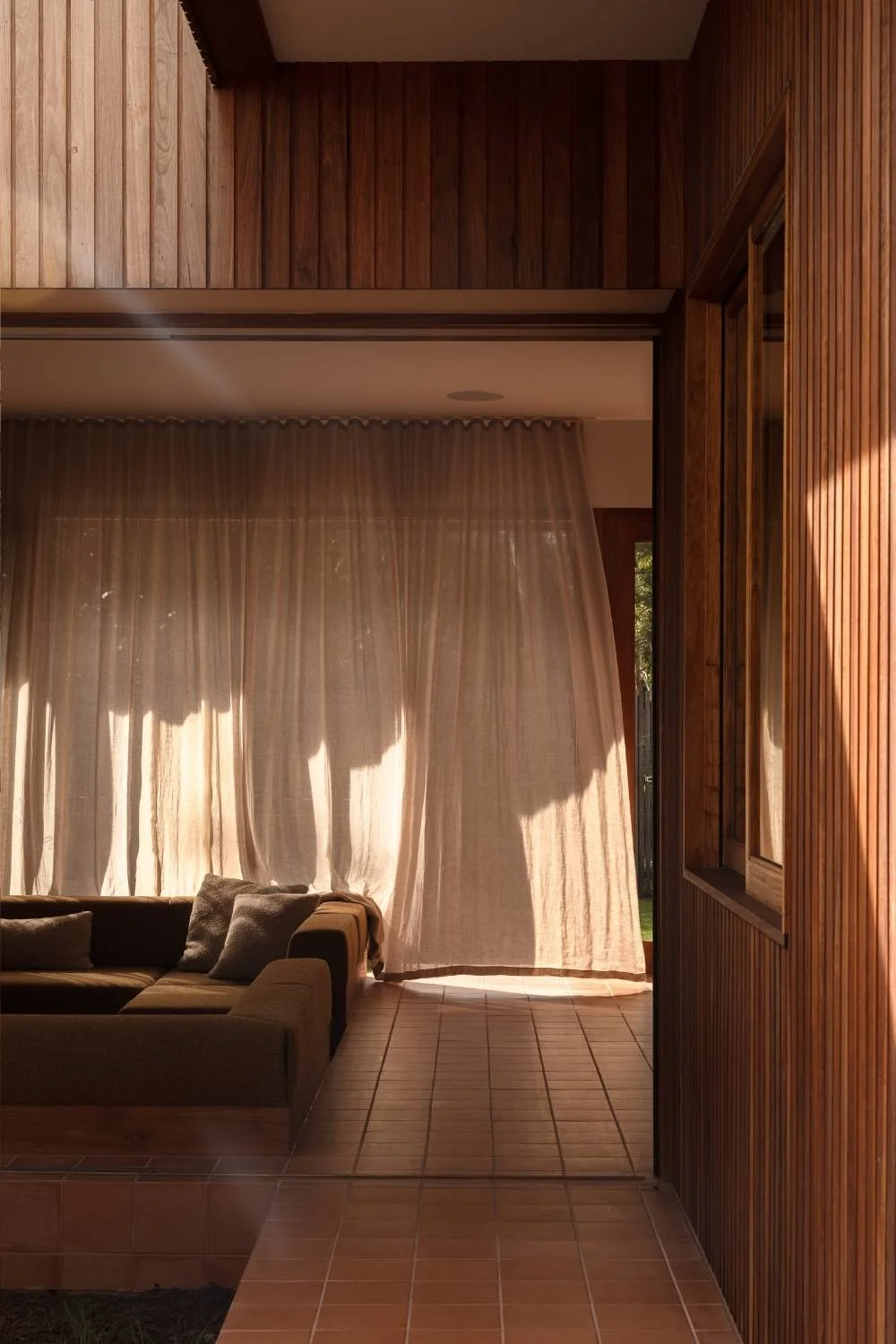 Californian Bungalow Japanese Aesthetic Linen Curtains
