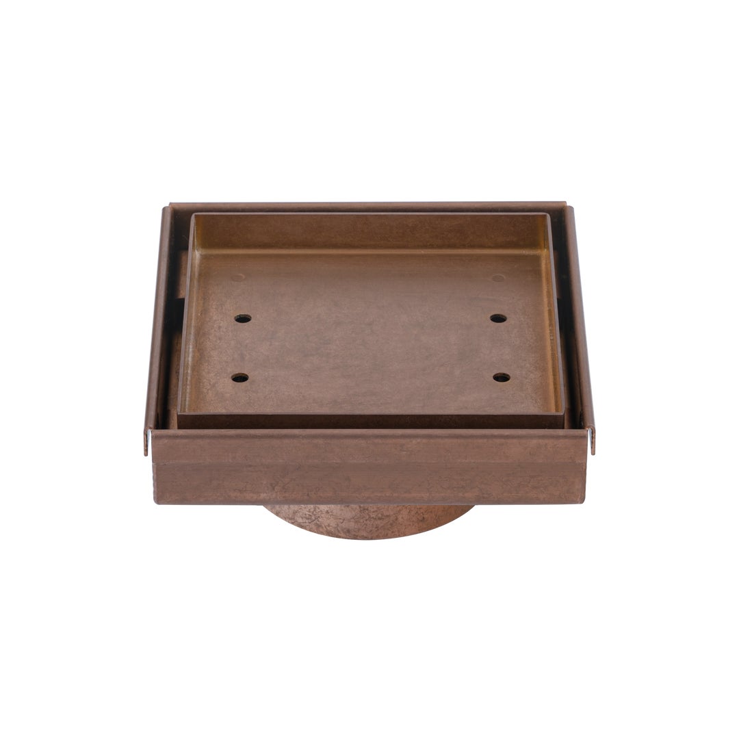 Pixi Tile Insert Floor Waste 125mm - Antique Bronze