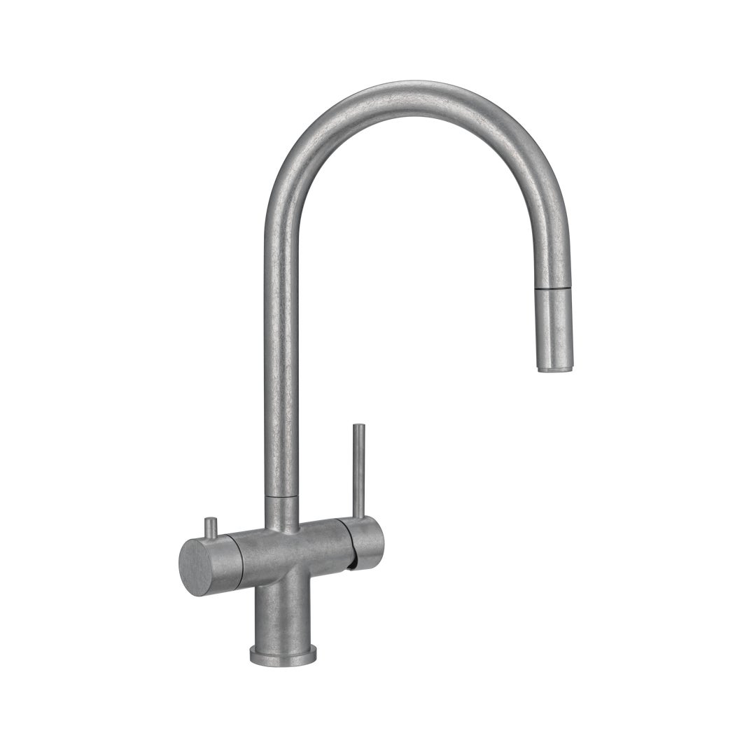 Elysian Commercial 3-Way Pull-Out Filter Tap - Antique Steel