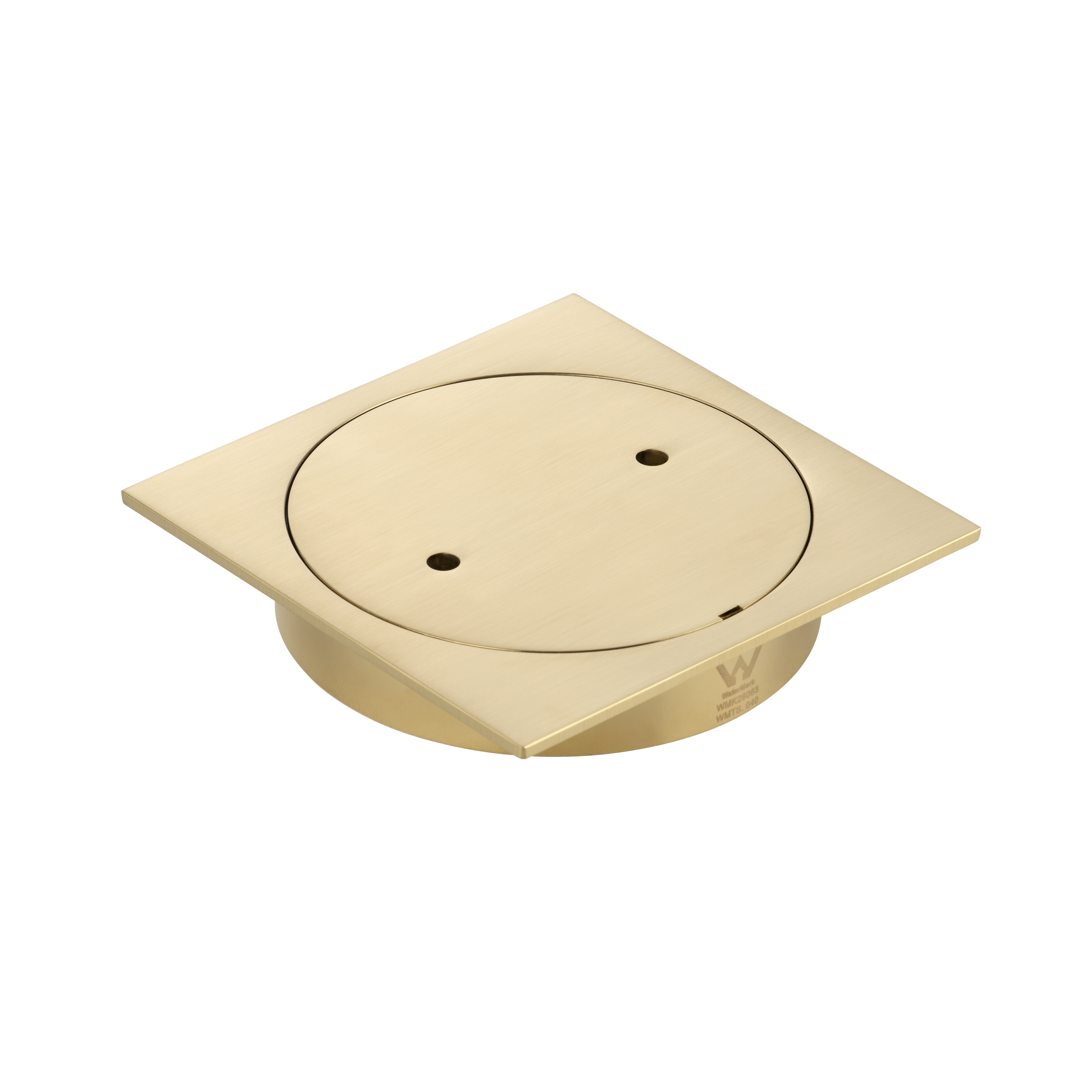 Inspection Outlet Square  - Brushed Brass