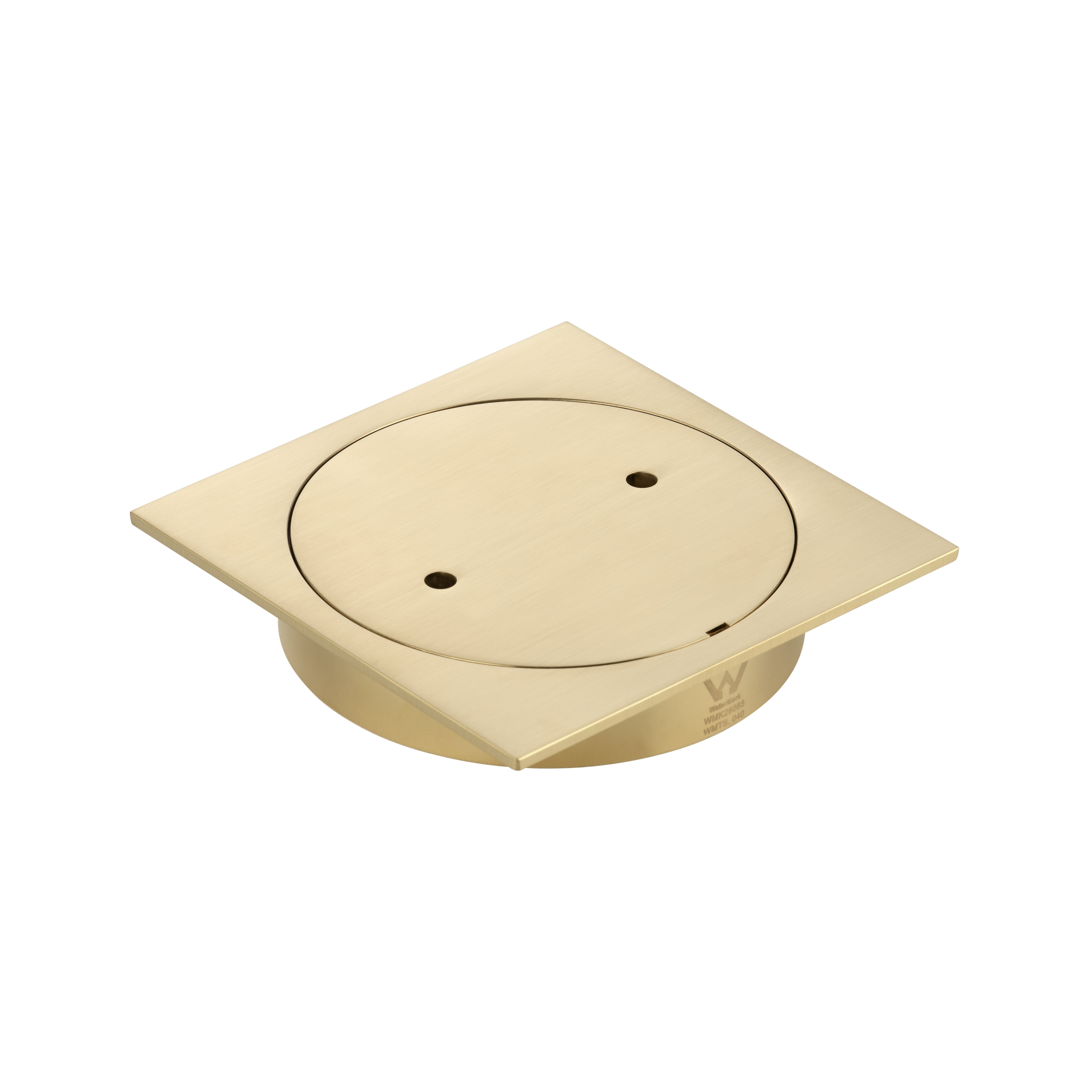Inspection Outlet Square  - Brushed Brass