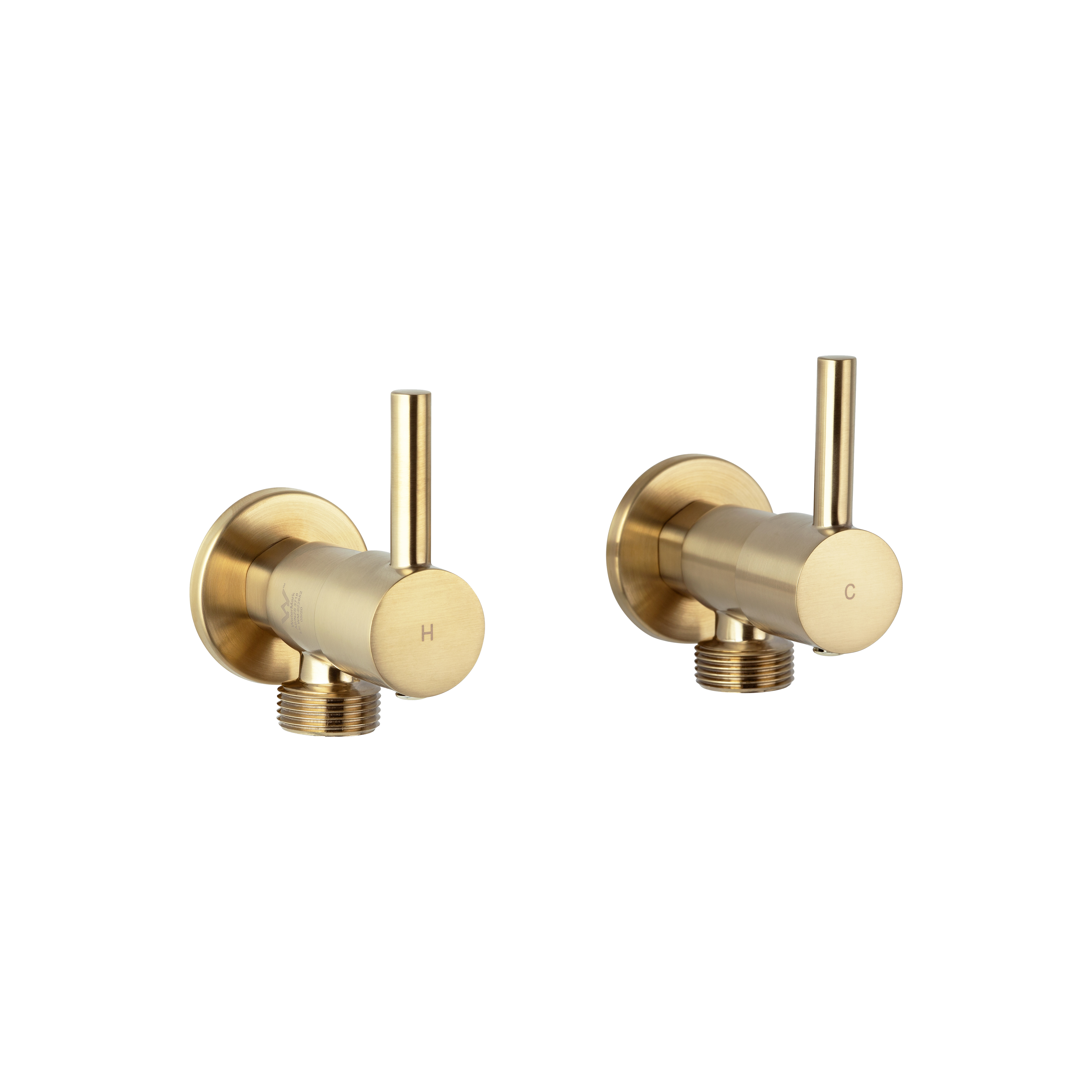 Elysian Washing Machine Stops - Brushed Brass