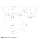 Scala Acrylic Free Standing Bath Specifications