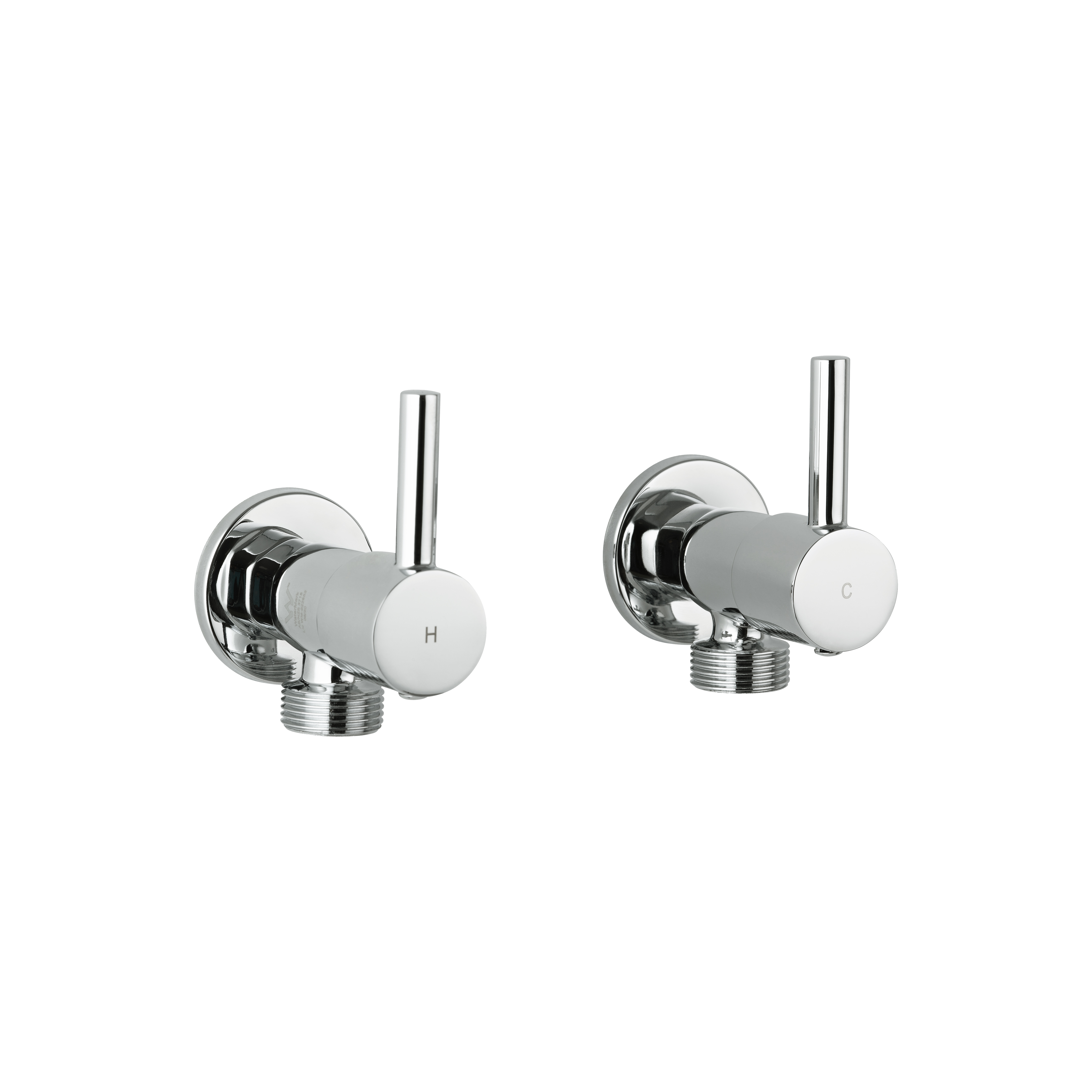 Elysian Washing Machine Stops - Chrome