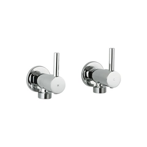 Elysian Washing Machine Stops - Chrome