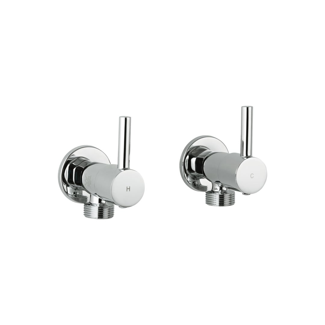 Elysian Washing Machine Stops - Chrome