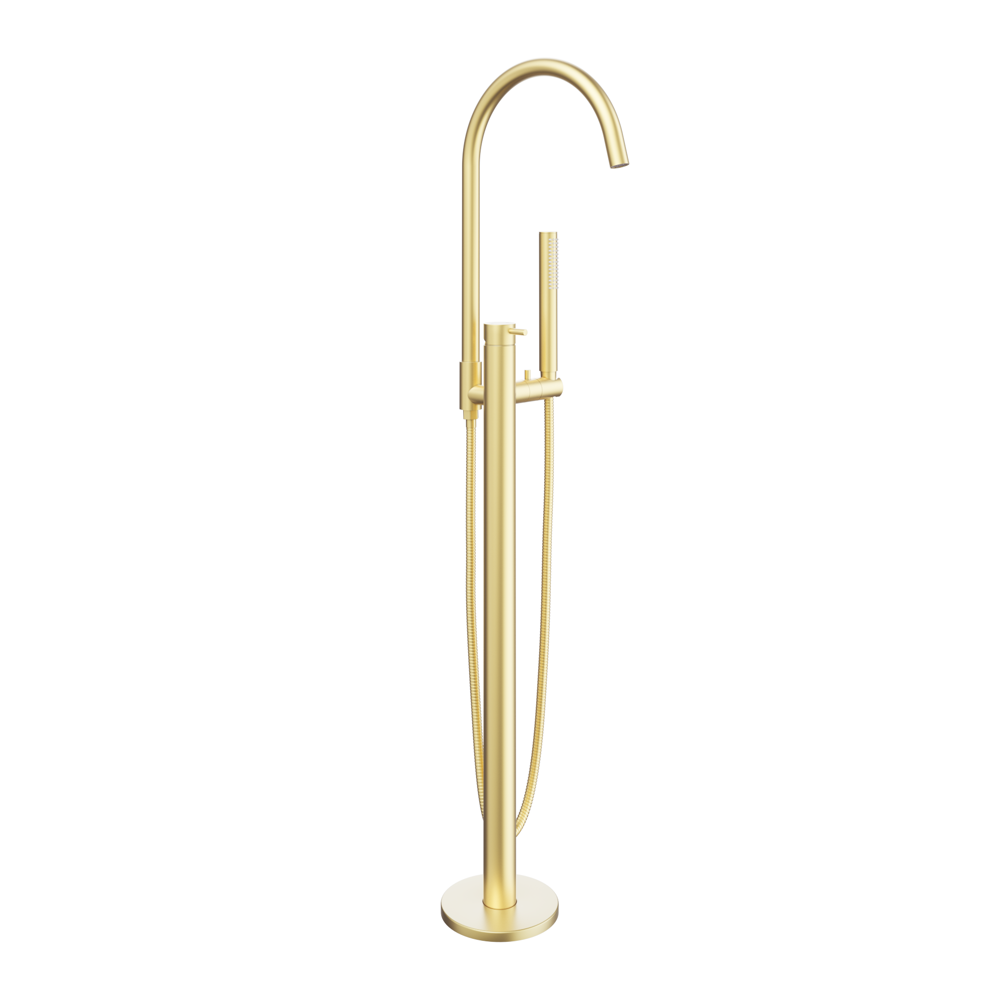 Elysian FloorMountedBathFiller WithHandShower Final View01 BB 01