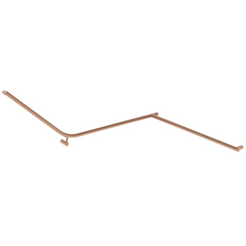 Aliro Accessible 140° Continuous Grab Rail - Brushed Copper