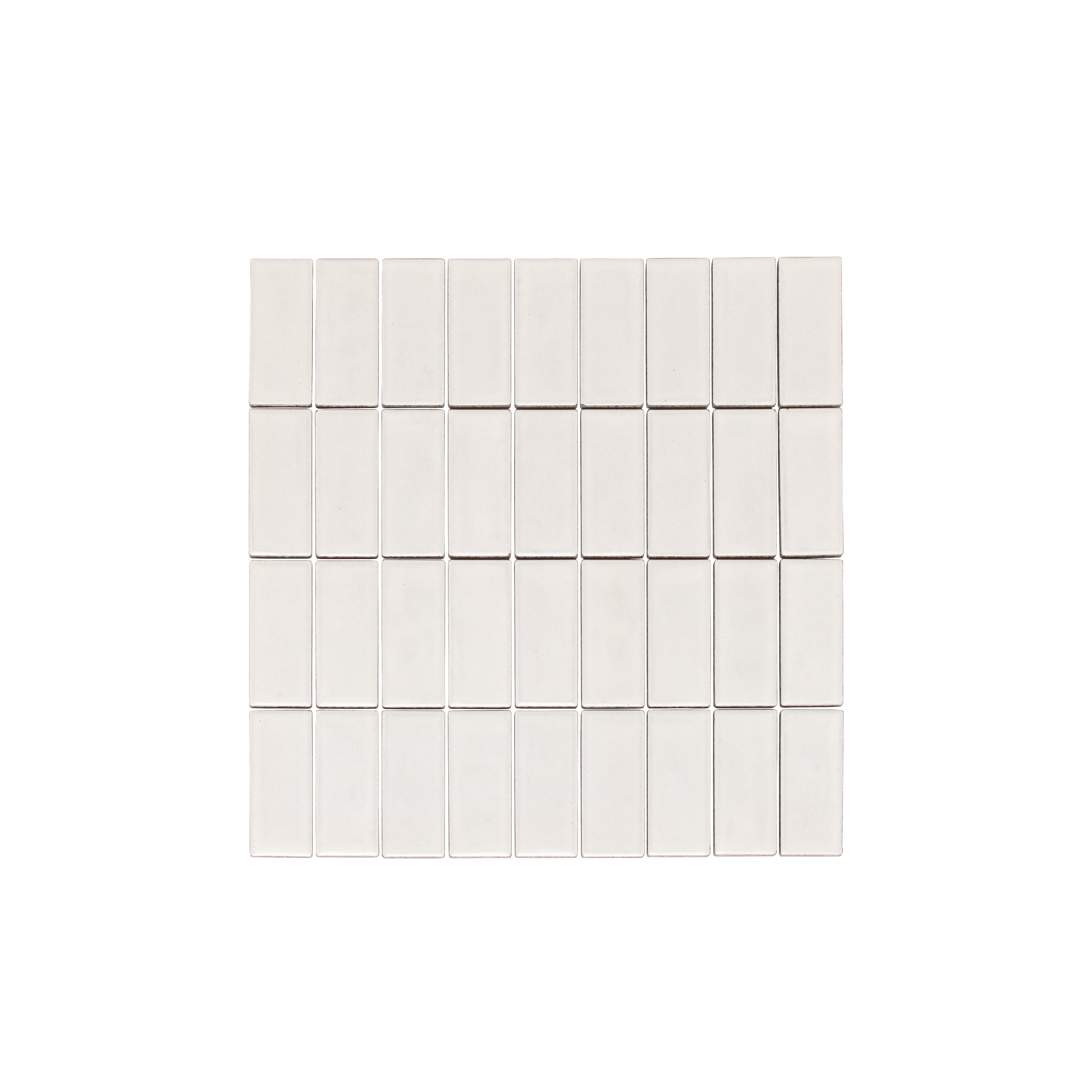 Akita Handmade Look Rectangle Mosaic Tile - Pearl
