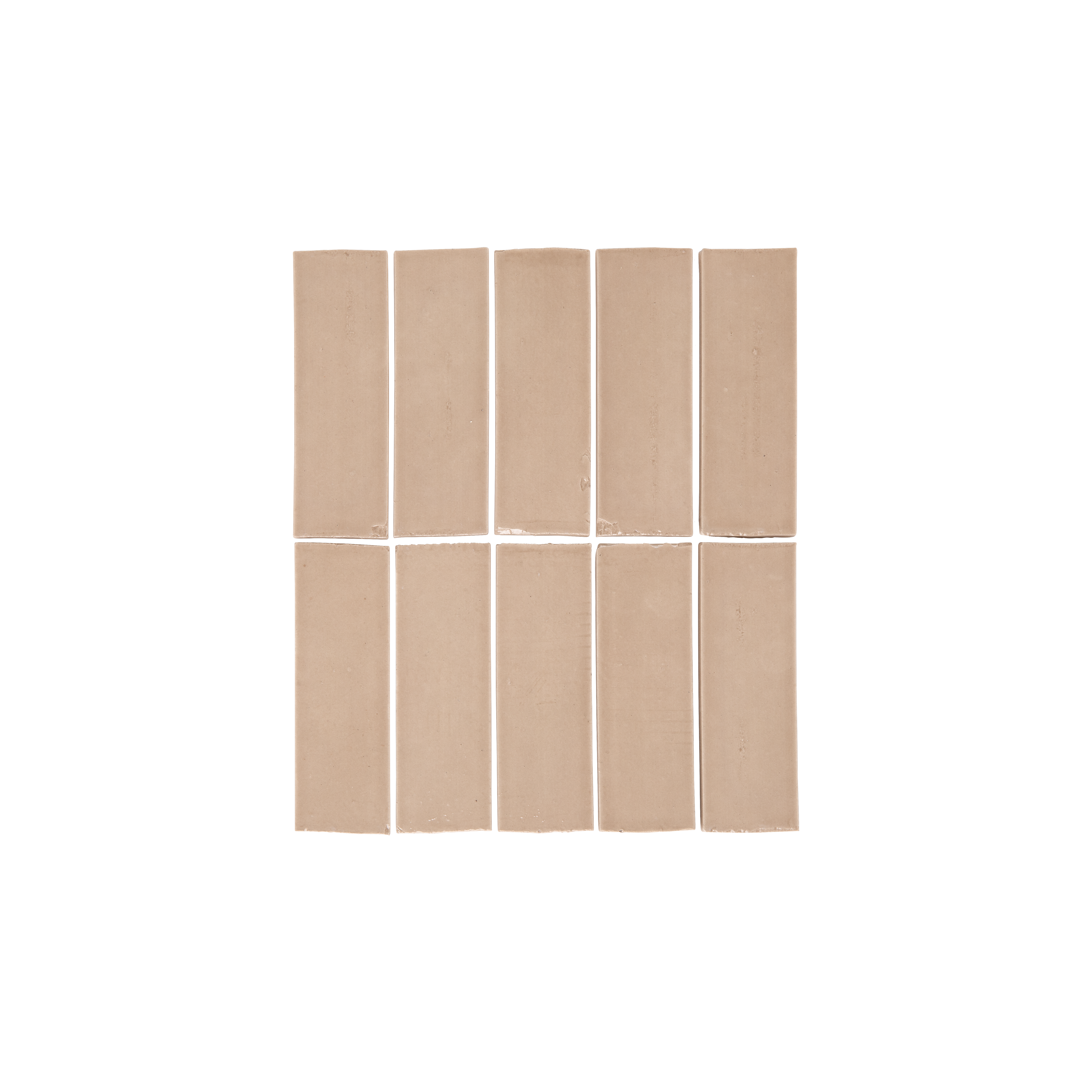 Rommani Handmade Zellige Rectangle Tile - Latte