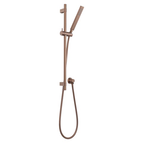 Elysian Adjustable Hand Shower Rail Set - Brushed Copper
