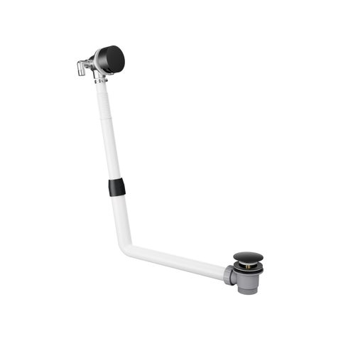 Bath Filler with Integrated Waste and Overflow - Matte Black