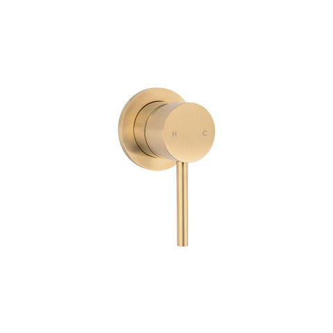 Elysian Thermostatic Shower Mixer - Brushed Brass