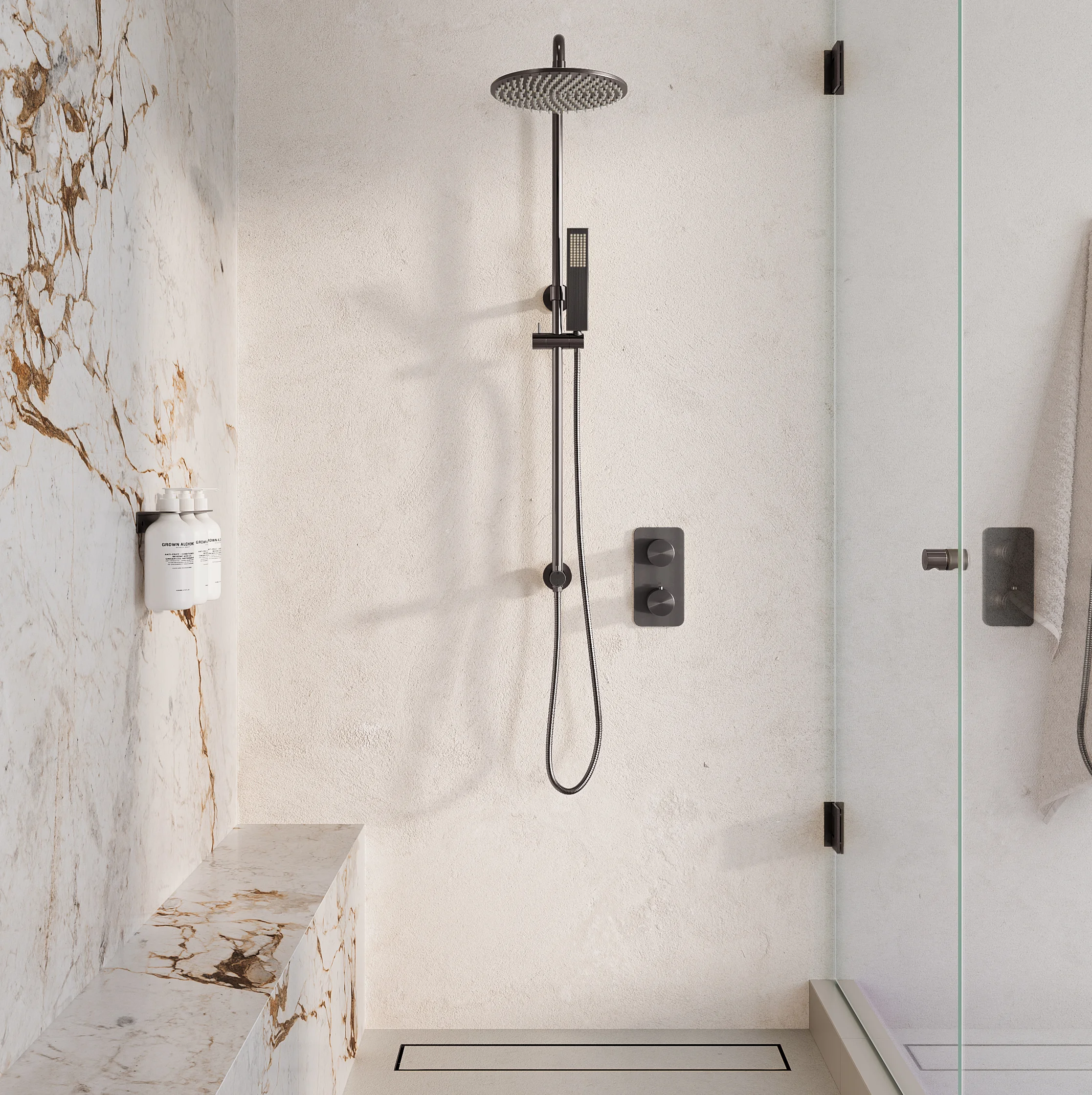 Milani Thermostatic Shower Mixers Insetting HiRes View01 BG