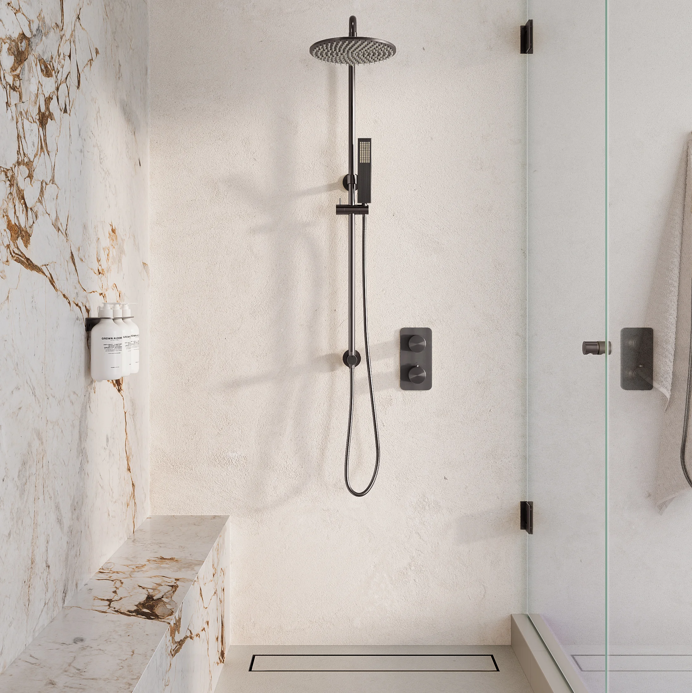 Milani Thermostatic Shower Mixers Insetting HiRes View01 BG